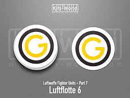 Kitsworld SAV Sticker - Luftwaffe Fighter Units - Luftflotte 6 